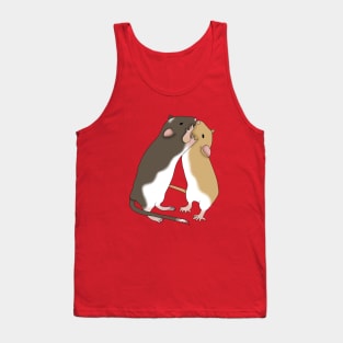 2 cute gerbils kiss Tank Top